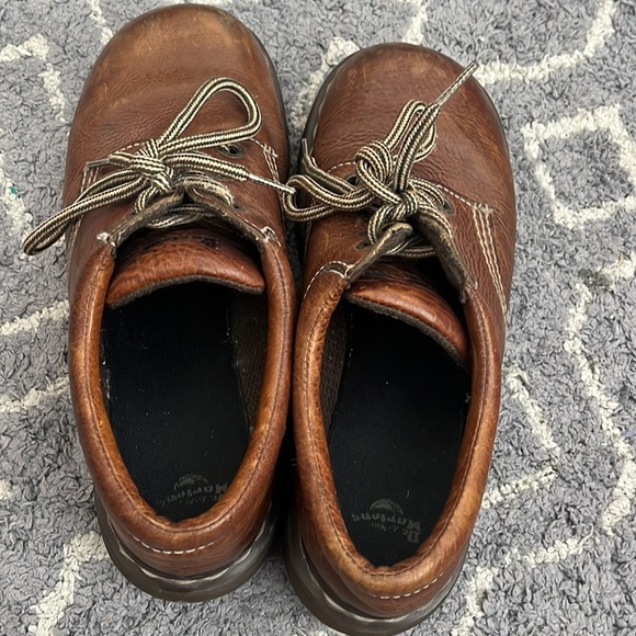 Dr. Martens Brown Leather Vintage Oxford Chunky Lace Up Boots - Picture 4 of 11